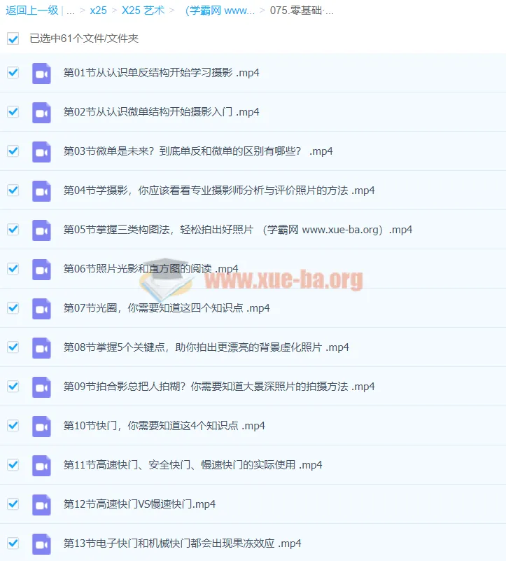 零基础摄影入门课程：轻松拍出好照片（适用于佳能、索尼、尼康、富士用户）