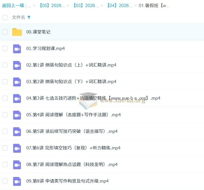聂宁高二英语一轮尖端暑假班