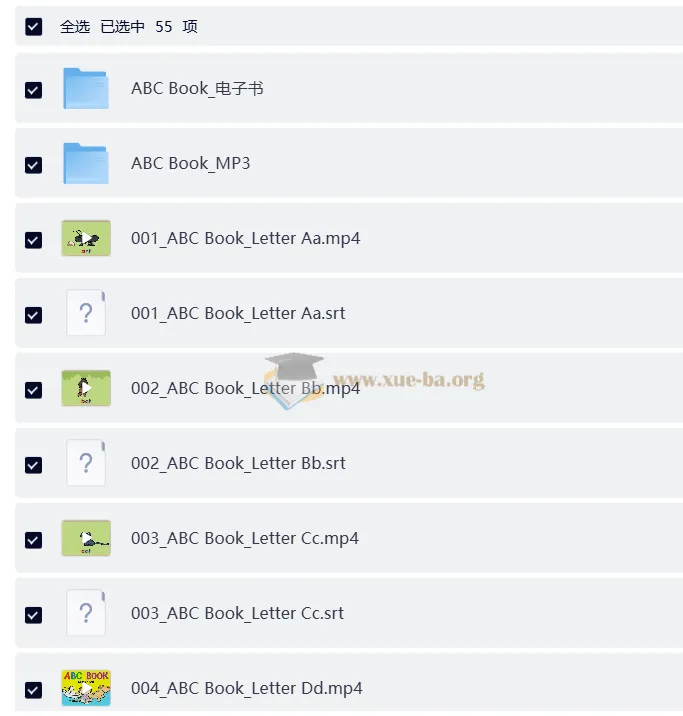 幼儿英语启蒙动画《字母书 ABC Book》（音视频+电子书）