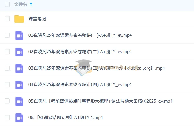 崔晓凡初三英语中考密训班