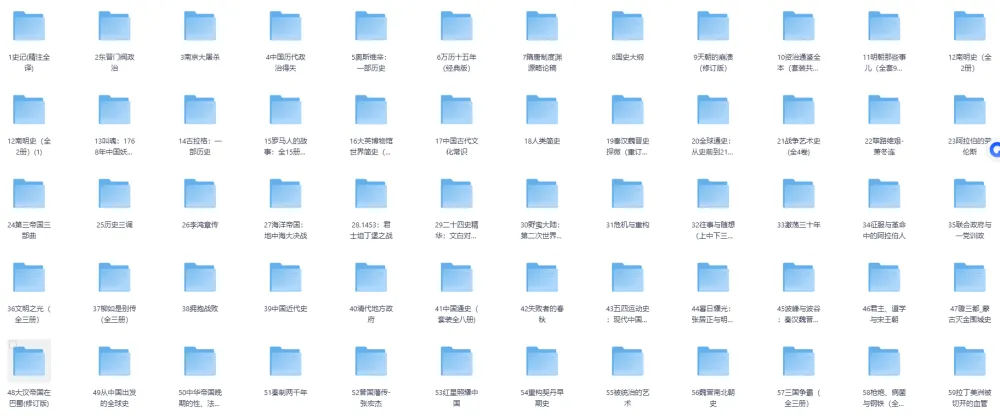 《豆瓣高分历史书单合集》