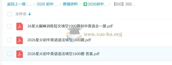 星火英语·巅峰训练：初中英语语法填空1600题+短文填空1000题