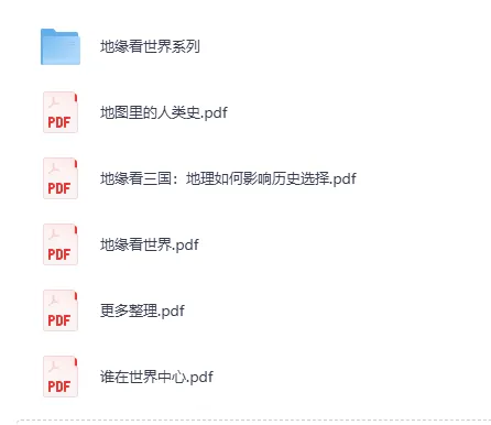 《温骏轩地缘历史系列书籍合集》