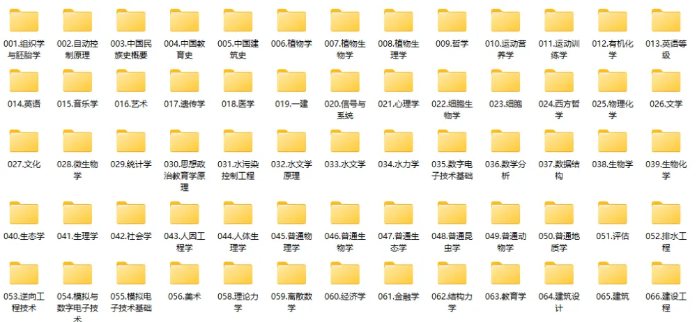 考研专业课教材大全