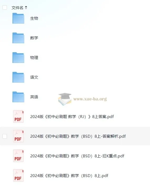 2024版八年级教辅资源汇总