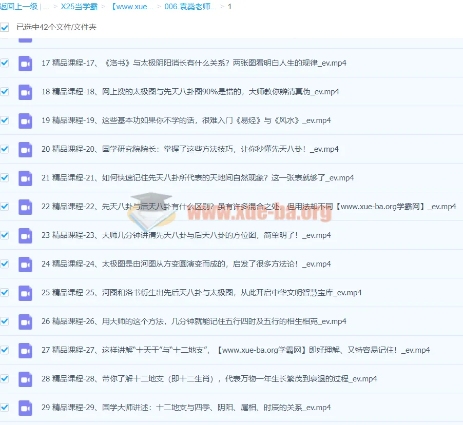 袁燊老师《易经》零基础入门视频课程42集