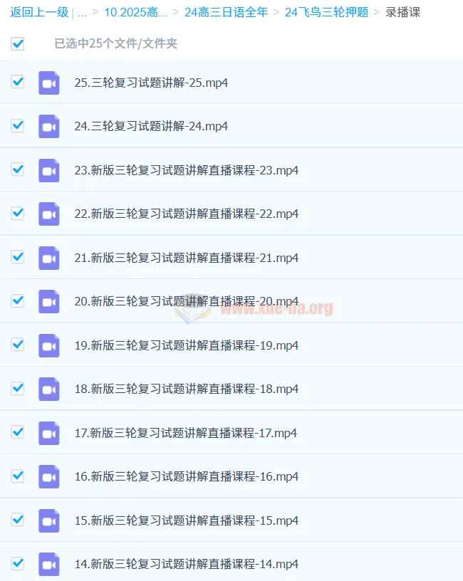 2024高考日语飞鸟三轮押题课