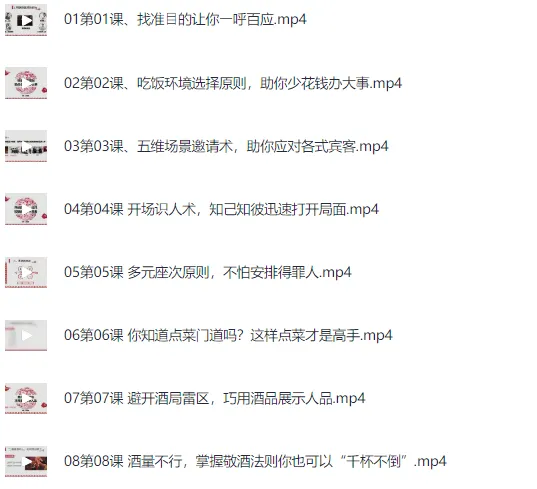 饭局社交全攻略：21节课精通中国式饭局潜规则