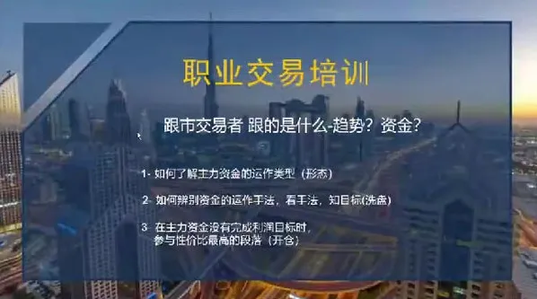 交易员系统操盘课：职业操盘手交易培训