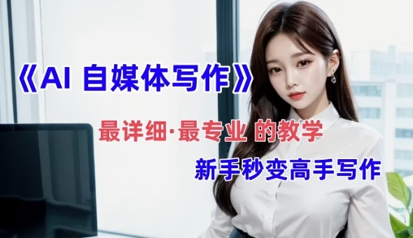 全网最全最细最专业的AI自媒体写作教学，助新手小白变身写作高手