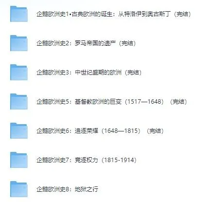 有声书《企鹅欧洲史系列》8册全集