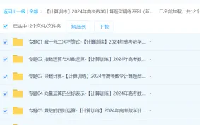 2024年高考数学计算题型精练系列（新高考通用版）