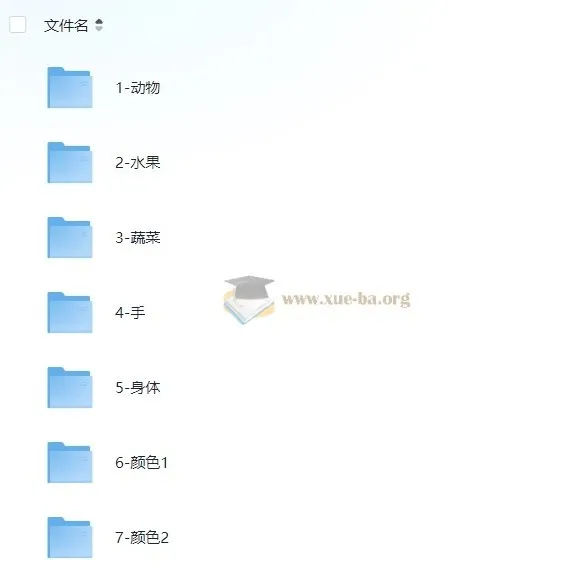 零基础英语启蒙单词卡