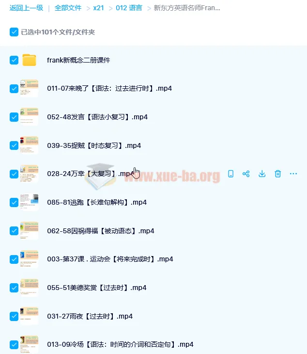 英语名师Frank《新概念英语》第二册96讲完整带讲义