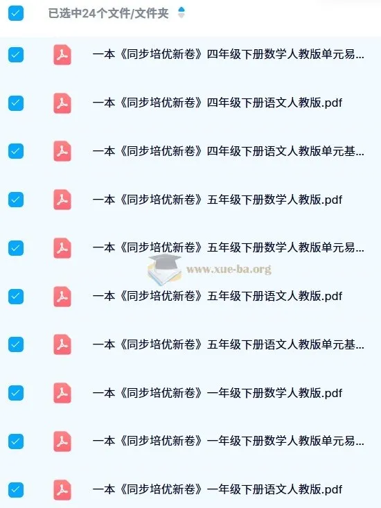 一本小学同步培优新卷（人教版下册）