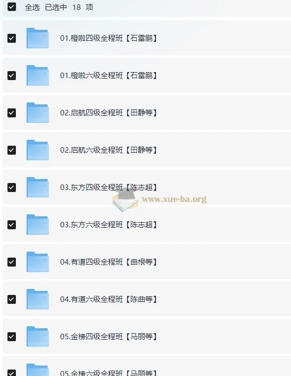 大学英语四六级2025最新课程全程班