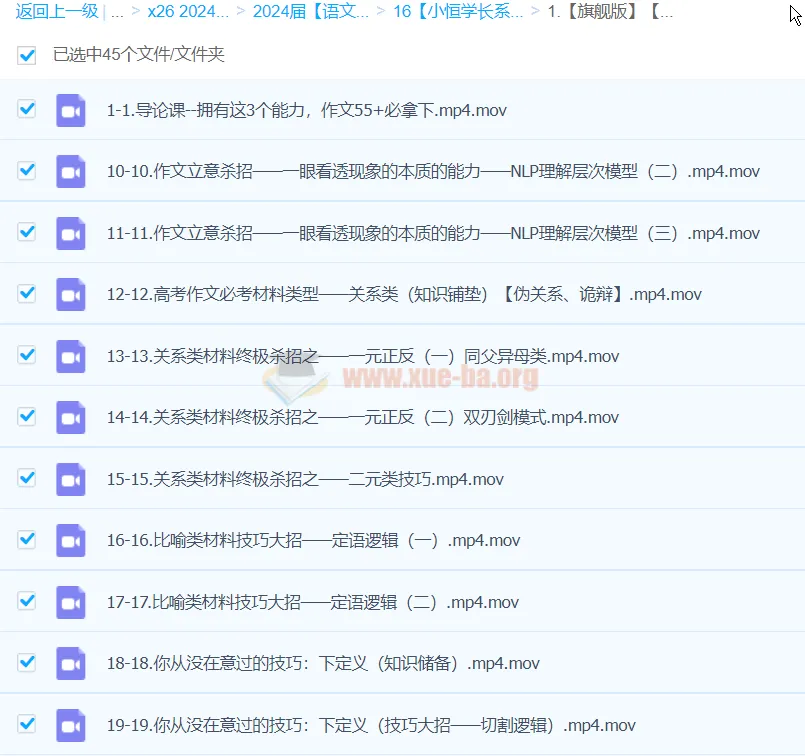 小恒学长Ernesto提分觉醒之作文55+作文全套上分系统课