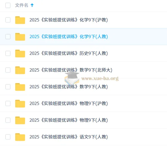 2025初中实验班提优7-9年级下册（多版本）
