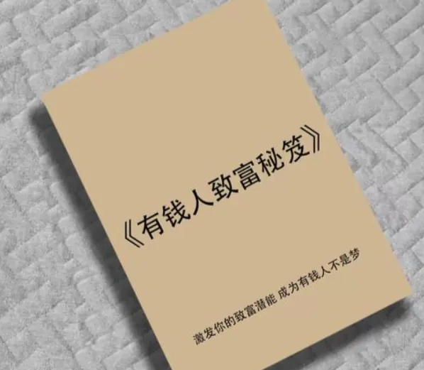 《有钱人致富秘笈》:揭秘财富圈层底层逻辑与暴利赚钱模式