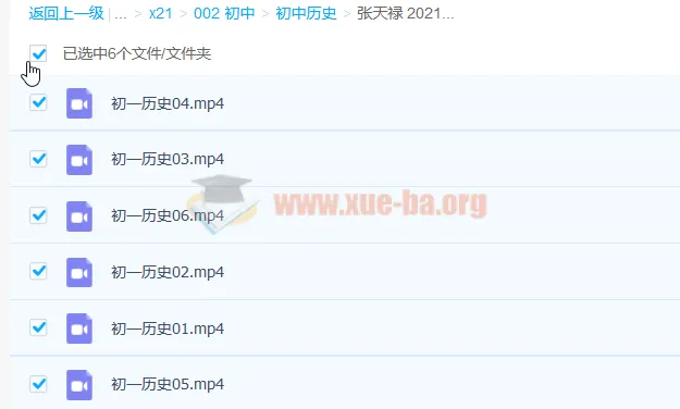 张天禄初一历史寒假直播班