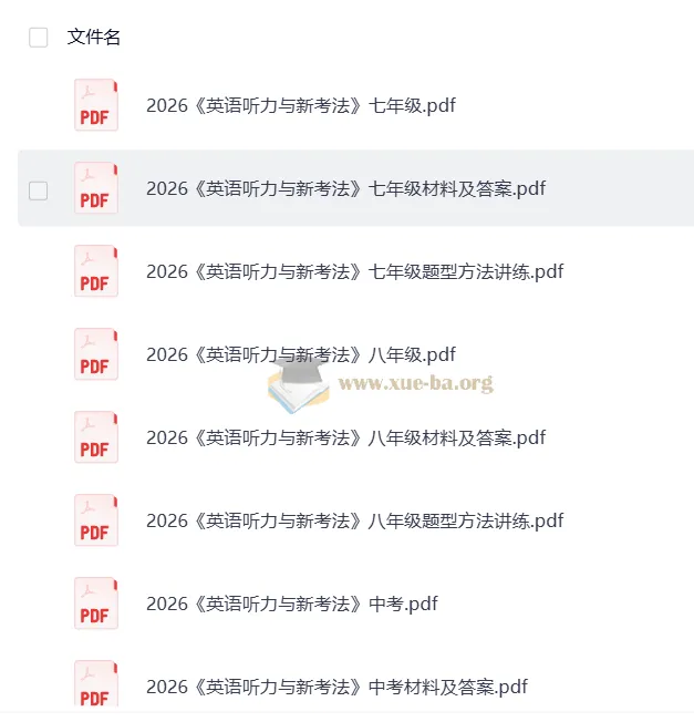 2026版万唯初中英语听力资料