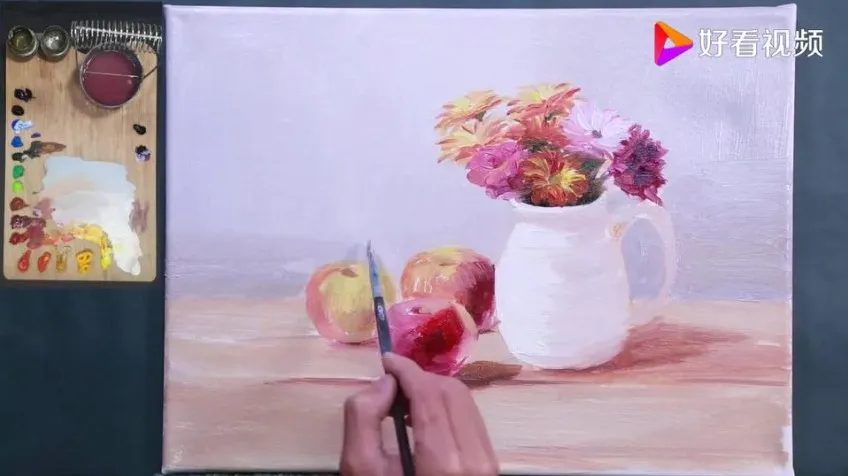 零基础丙烯画教程：从风景到花卉轻松入门