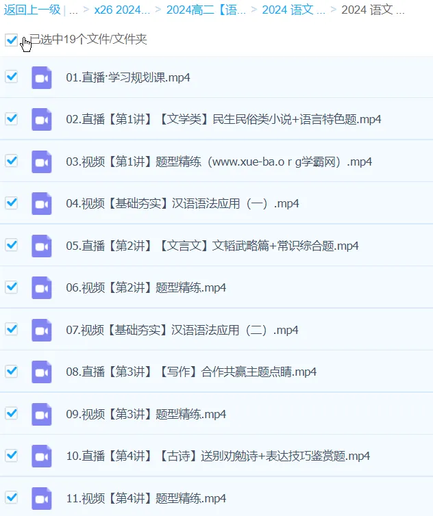 罗斐然高二语文A+寒假班