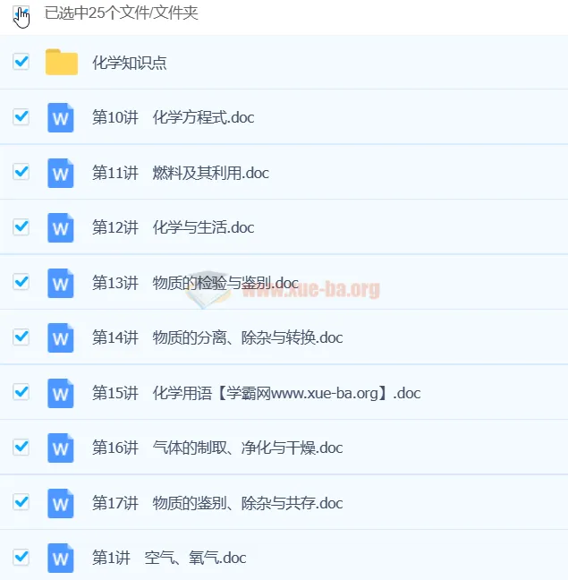 初中化学知识点资料合集