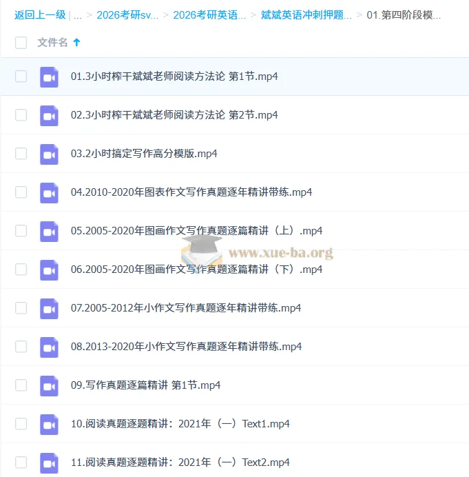 2026考研英语斌斌英语冲刺押题班