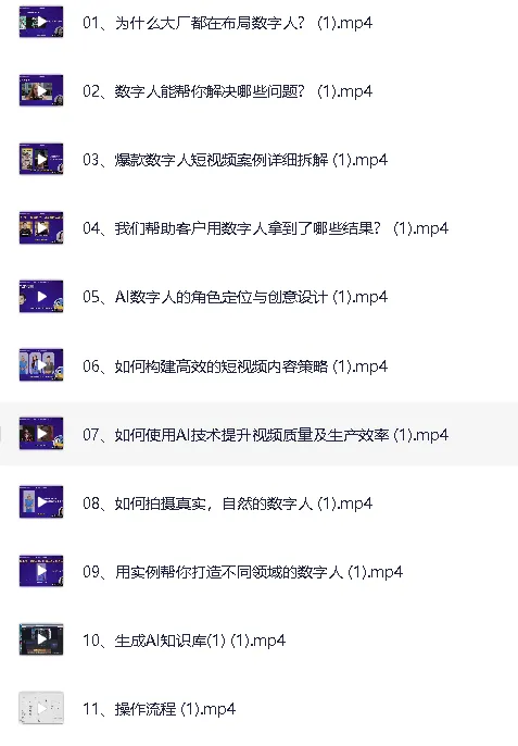 AI数字人制作与实战课程：零基础开启AI数字人之旅