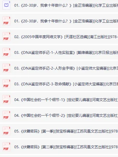 天涯论坛优质图书合集：涵盖多领域经典佳作