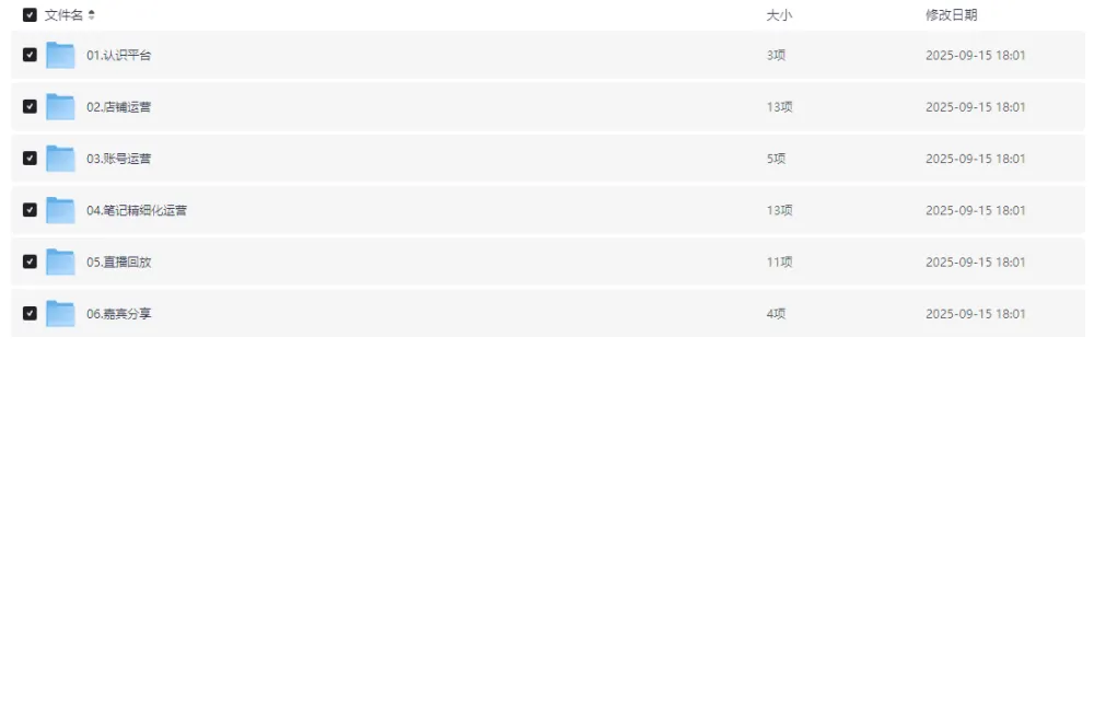手把手教你运营小红书电商店铺课程