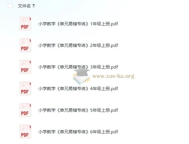 王朝霞《小学数学单元易错专练·上学期》