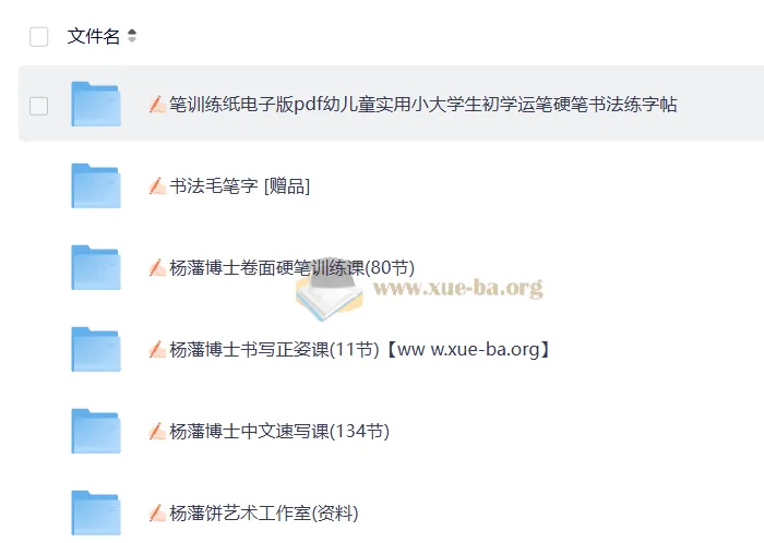 杨藩博士硬笔书法精品课合集