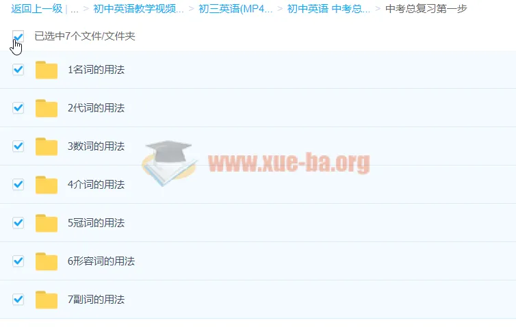 初中英语中考总复习五步全课程