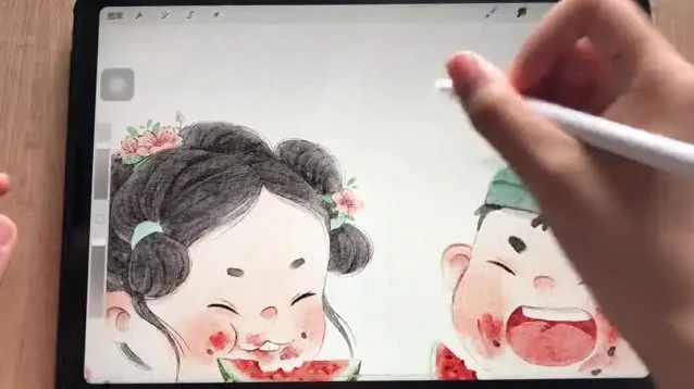 钟老师新春水墨绘画课：Procreate与PS全流程教学