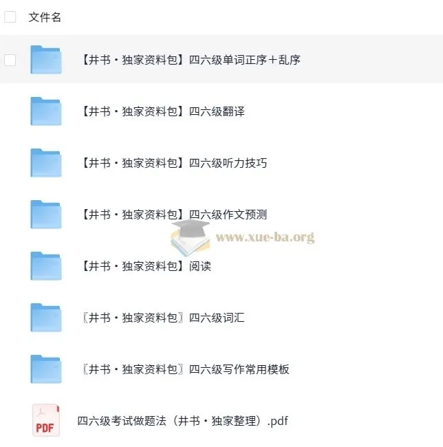 2025年大学英语四六级复习独家资料