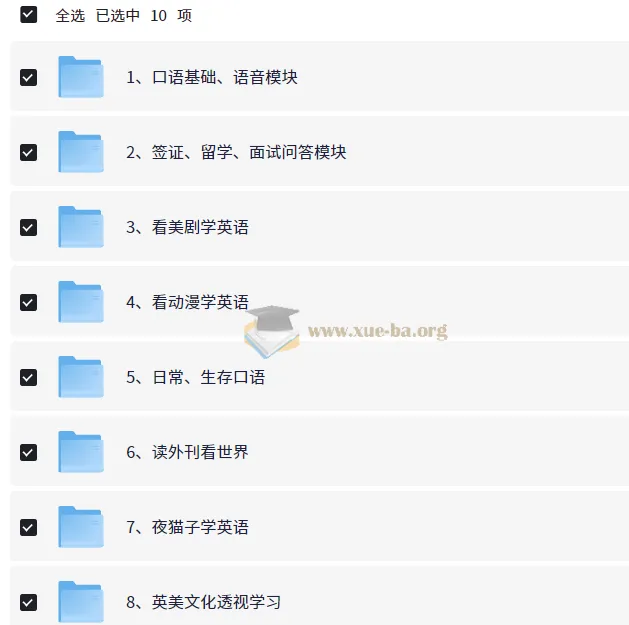 实用英语口语系统学习课程