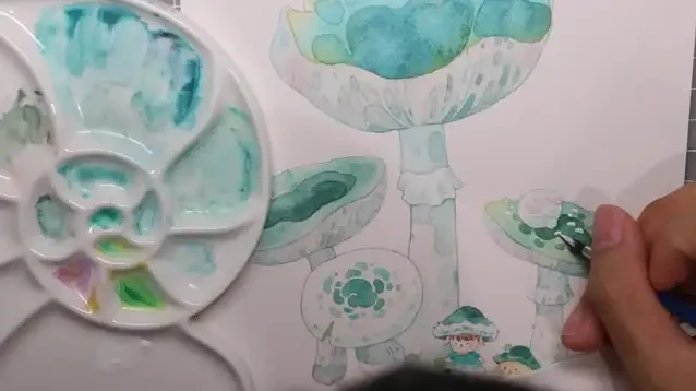 《小可鲁贝洛斯水彩第14期课：水彩绘画从零到精通14节技巧课程》