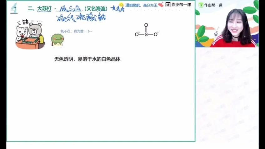 2024高考化学王堇大招课：元素周期律与硫代硫酸钠速解技巧