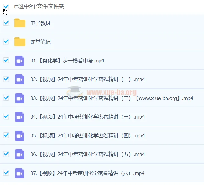 杨雯智2024初三中考化学冲刺密训班