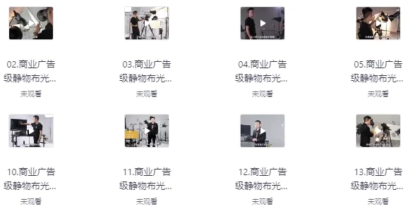 商业广告级摄影静物布光教程