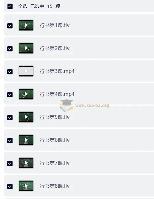 戴鸿涛钢笔字视频教程：正楷20讲+行楷14讲