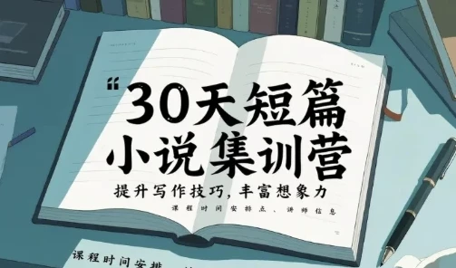 30天短篇小说集训营：17节课提升写作技巧
