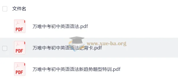 万唯中考初中英语语法（适用于7、8、9年级）