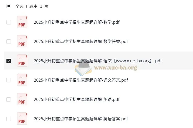 小升初重点中学招生真题超详解