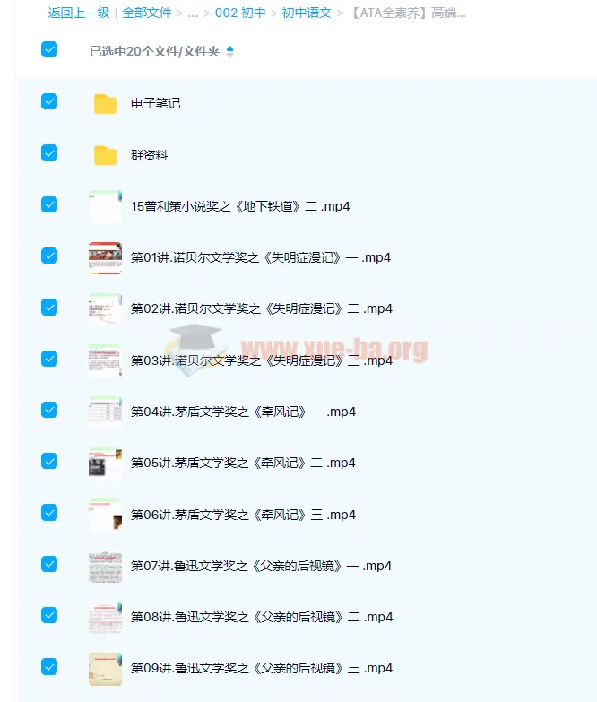 包君成语文：【ATA全素养】高端文学系列（A）课程