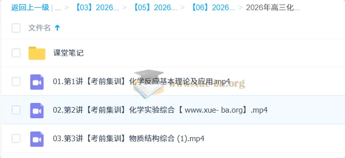 李伟高三高考化学密训班