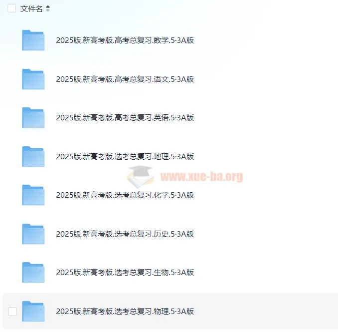 《新高考5.3A总复习（2025版）》