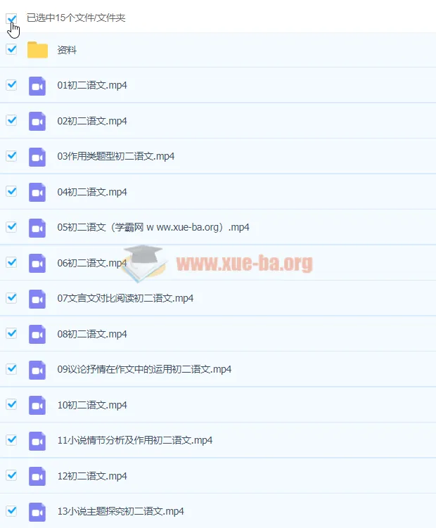 段微微八年级语文暑假课程(14讲完结)